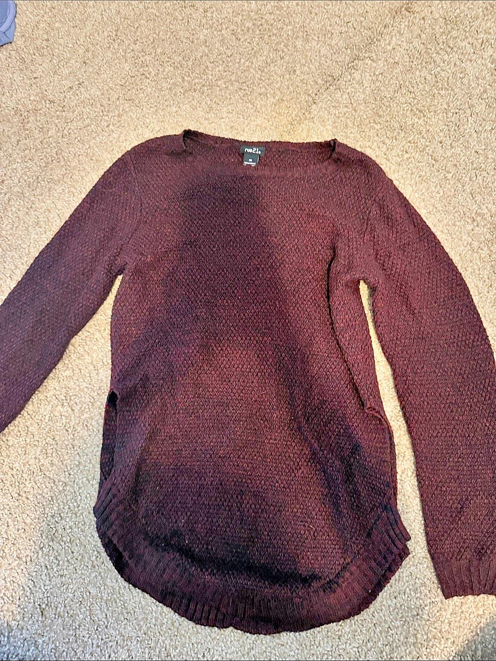 Rue21 Brown Crew Neck Sweater